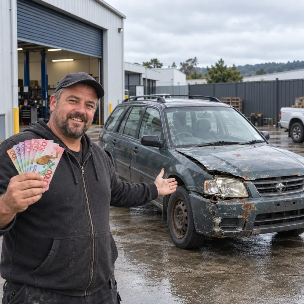customer dropped his junk car for quick cash